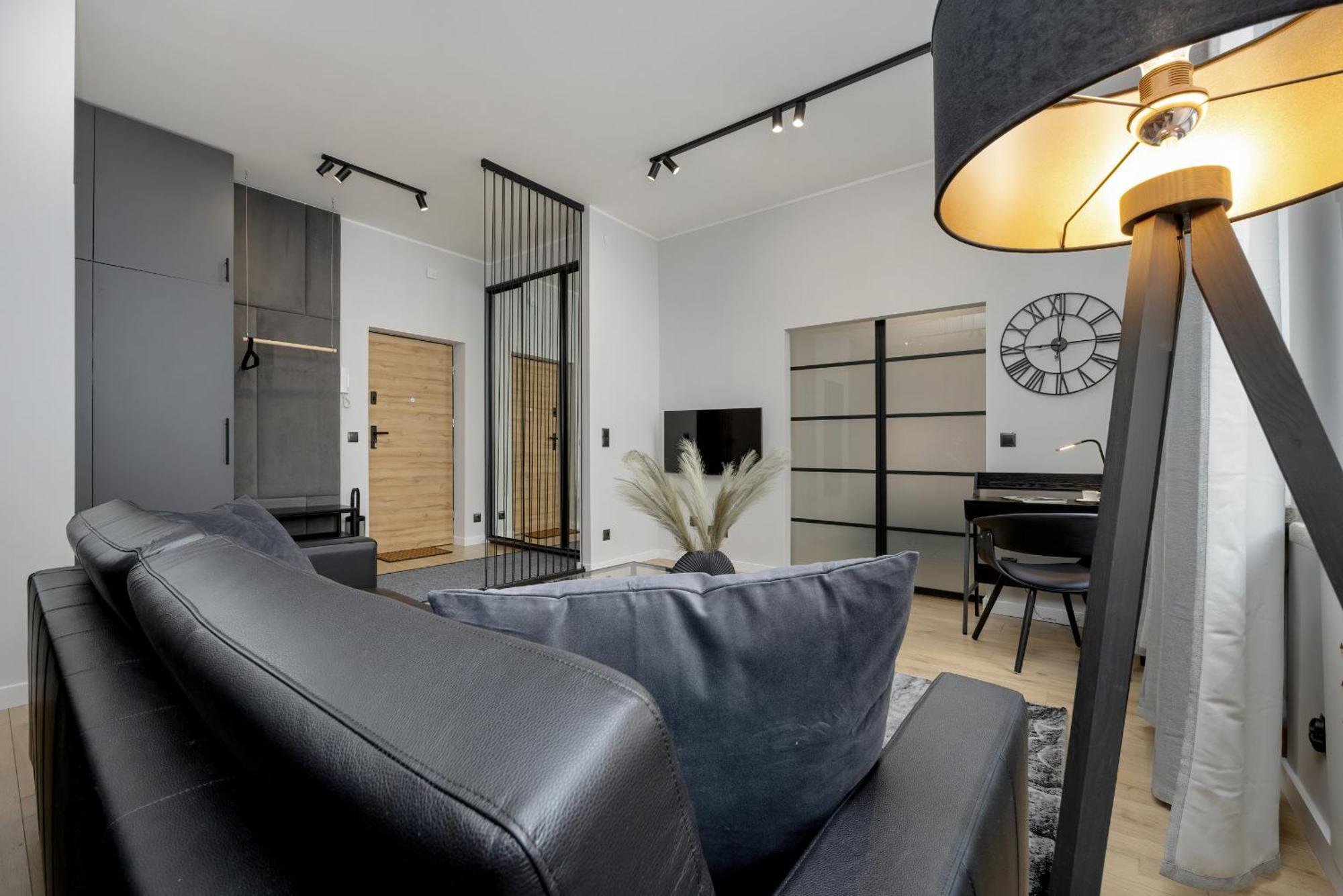 Exclusive Grey And Red Apartment In Warsaw Center By Noclegi Renters Exterior photo