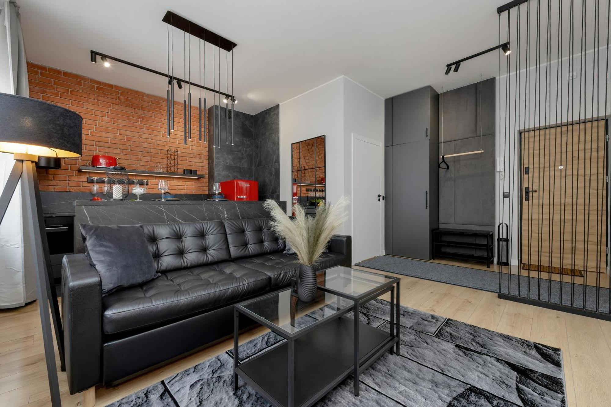 Exclusive Grey And Red Apartment In Warsaw Center By Noclegi Renters Exterior photo